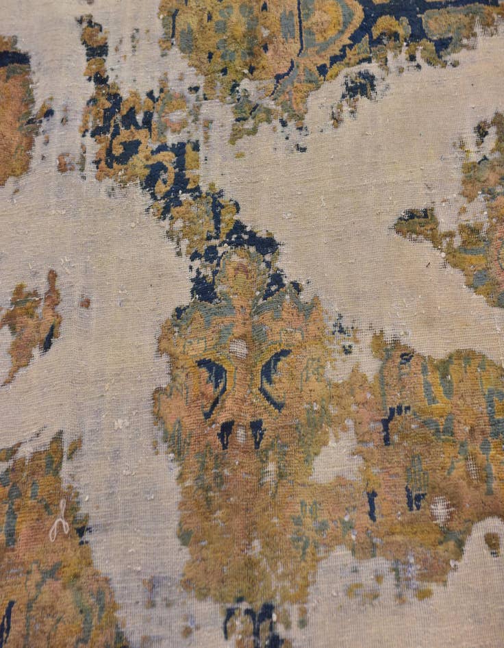 Detail image of 6' 7 x 8' 3  Hand Knotted Ultra Vintage Persian Wool Rug