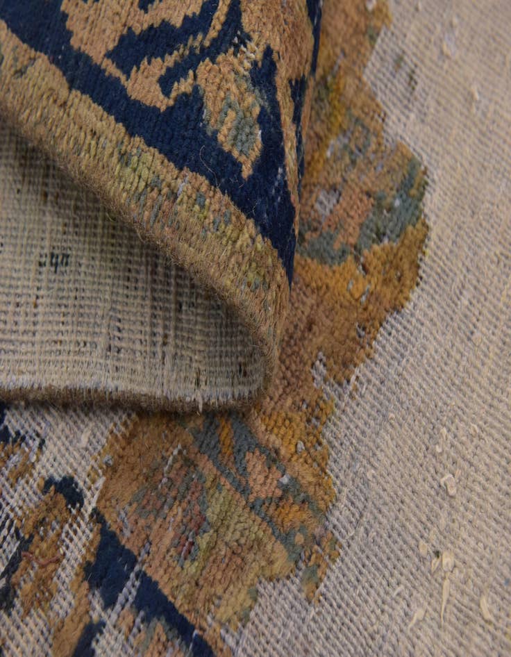 Detail image of 6' 7 x 8' 3  Hand Knotted Ultra Vintage Persian Wool Rug