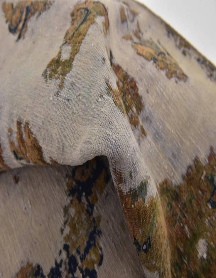 Detail image of 6' 7 x 8' 3  Hand Knotted Ultra Vintage Persian Wool Rug