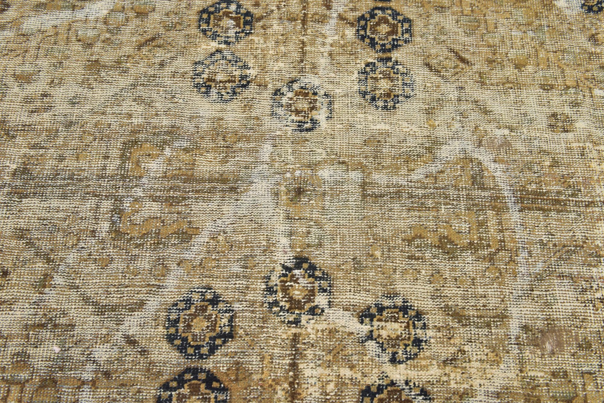 6' 8 x 9' 6 Hand Knotted Ultra Vintage Persian Wool Rug