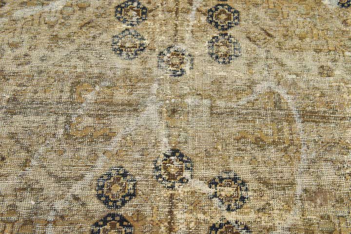 6' 8 x 9' 6 Hand Knotted Ultra Vintage Persian Wool Rug