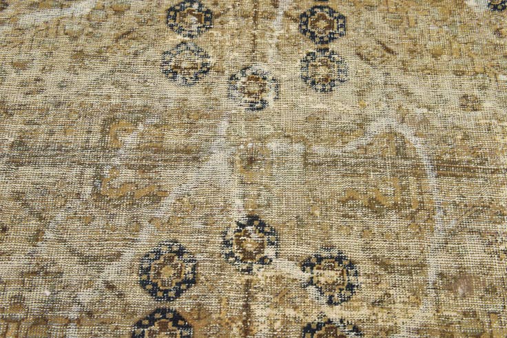 Detail image of 6' 8 x 9' 6 Hand Knotted Ultra Vintage Persian Wool Rug