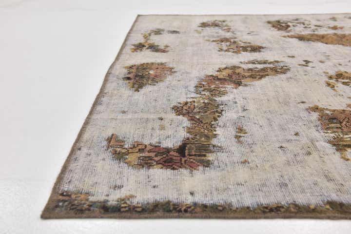 6' x 9' 3 Hand Knotted Ultra Vintage Persian Wool Rug