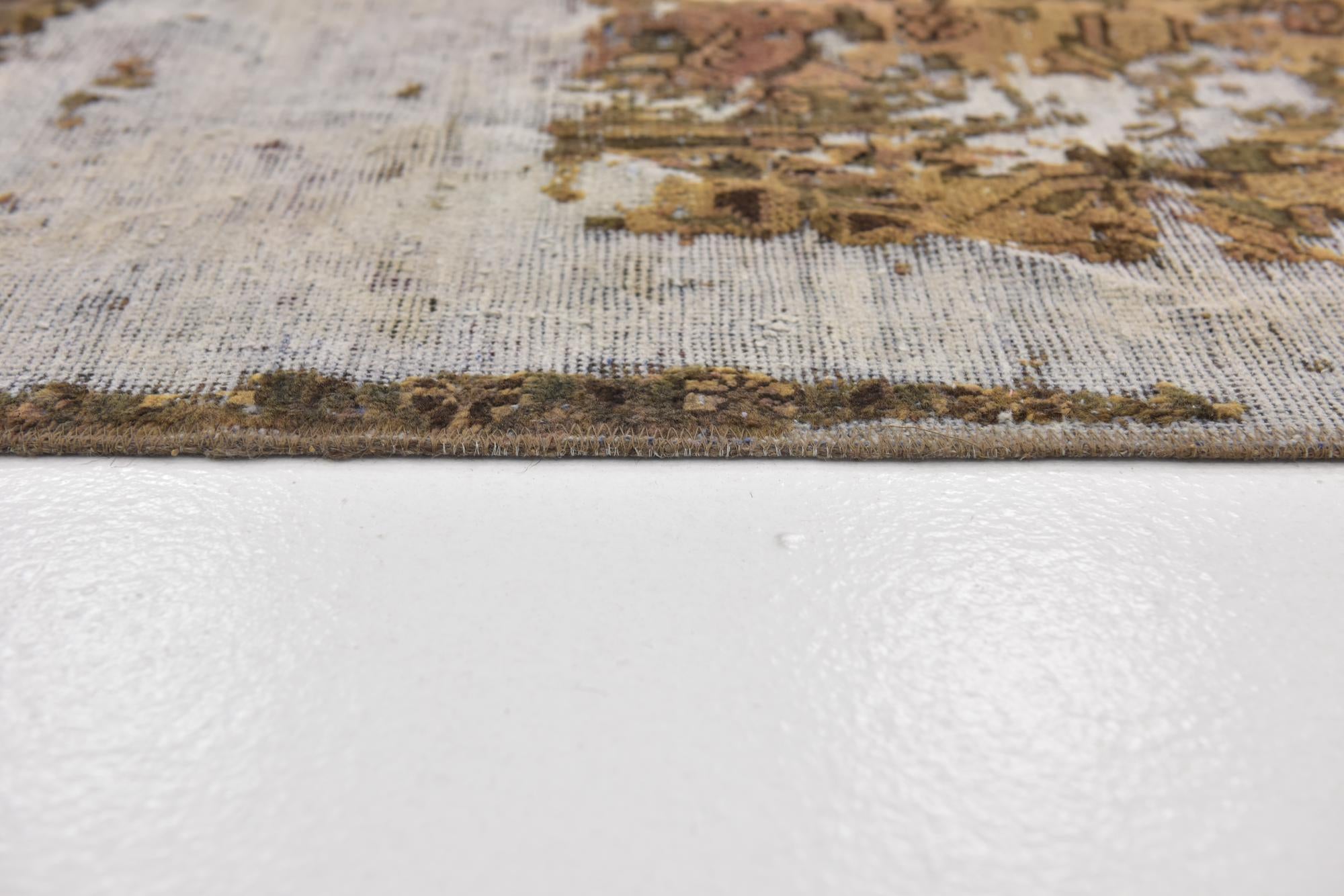 6' x 9' 3 Hand Knotted Ultra Vintage Persian Wool Rug