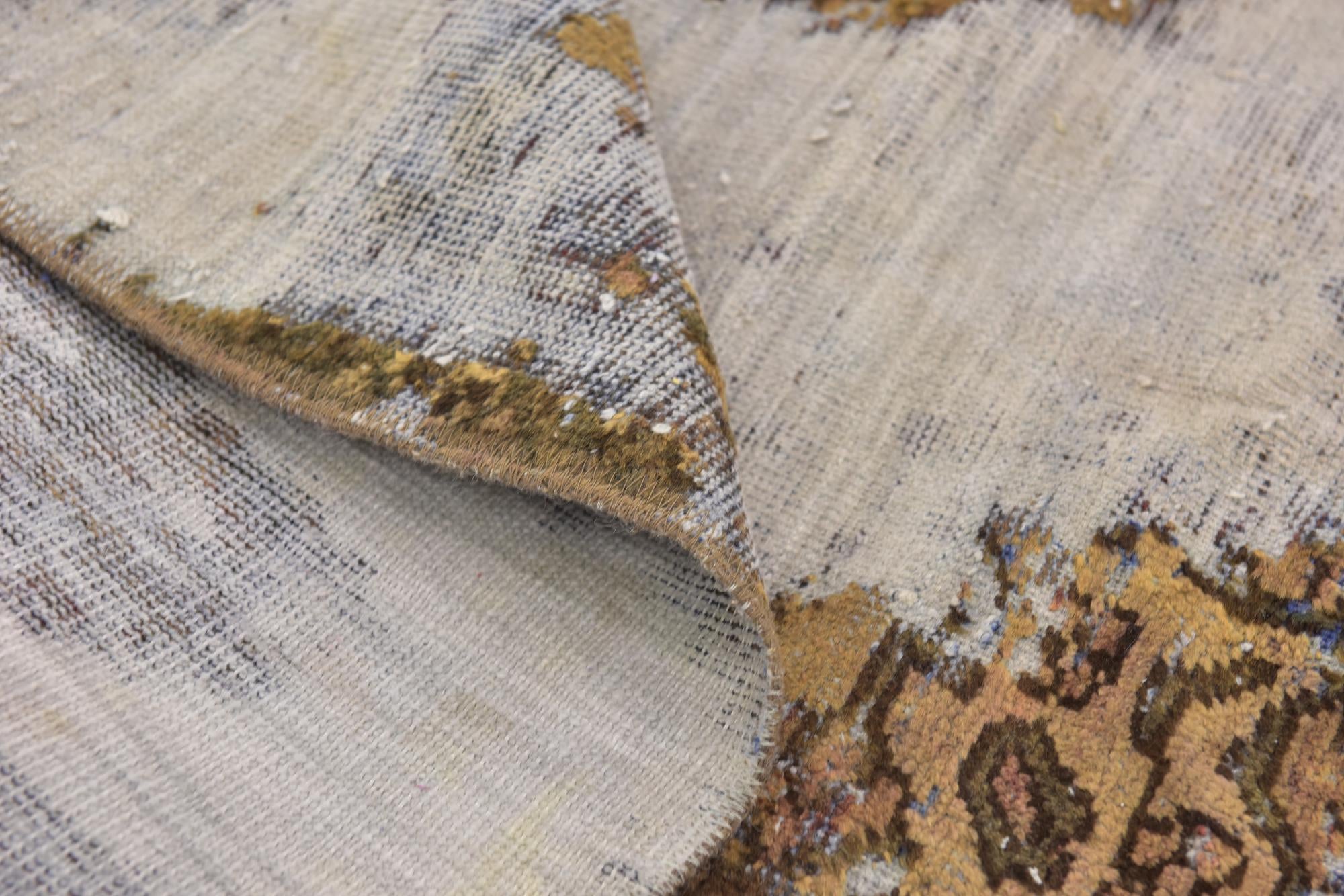 6' x 9' 3 Hand Knotted Ultra Vintage Persian Wool Rug