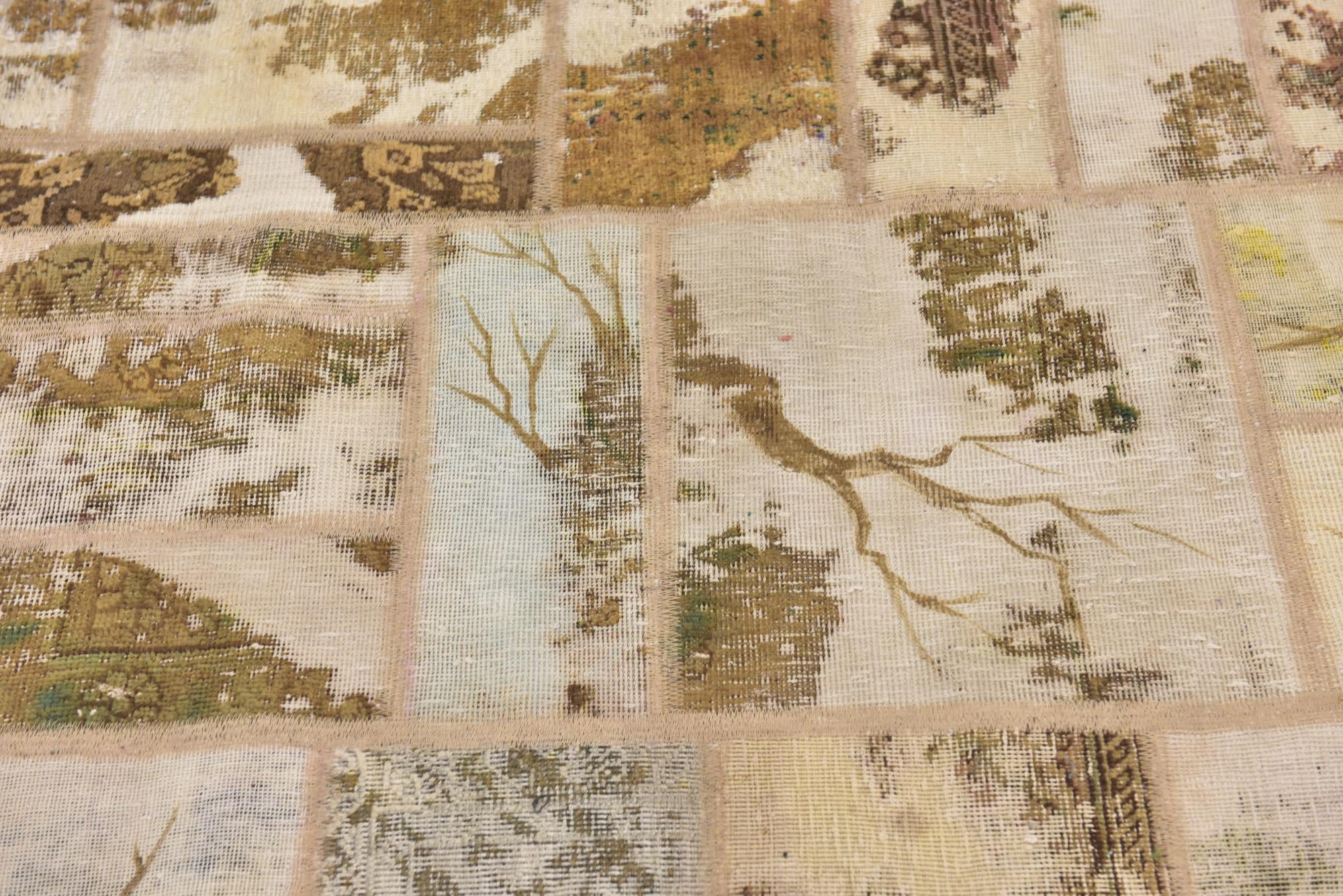 5' 4 x 7' 8 Hand Knotted Ultra Vintage Persian Wool Rug