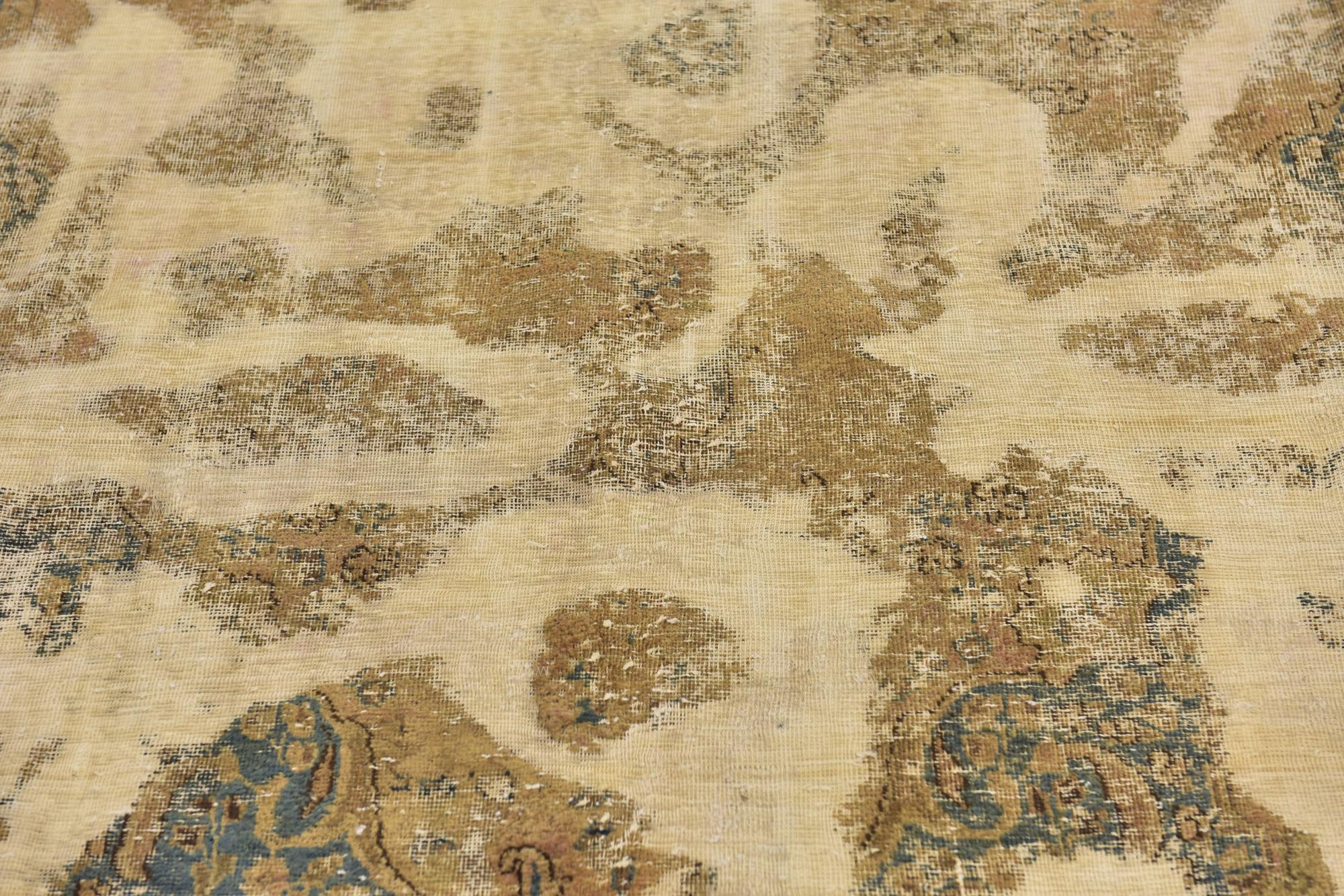 5' 10 x 8' 10 Hand Knotted Ultra Vintage Persian Wool Rug