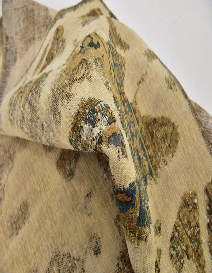 Detail image of 5' 10 x 8' 10  Hand Knotted Ultra Vintage Persian Wool Rug