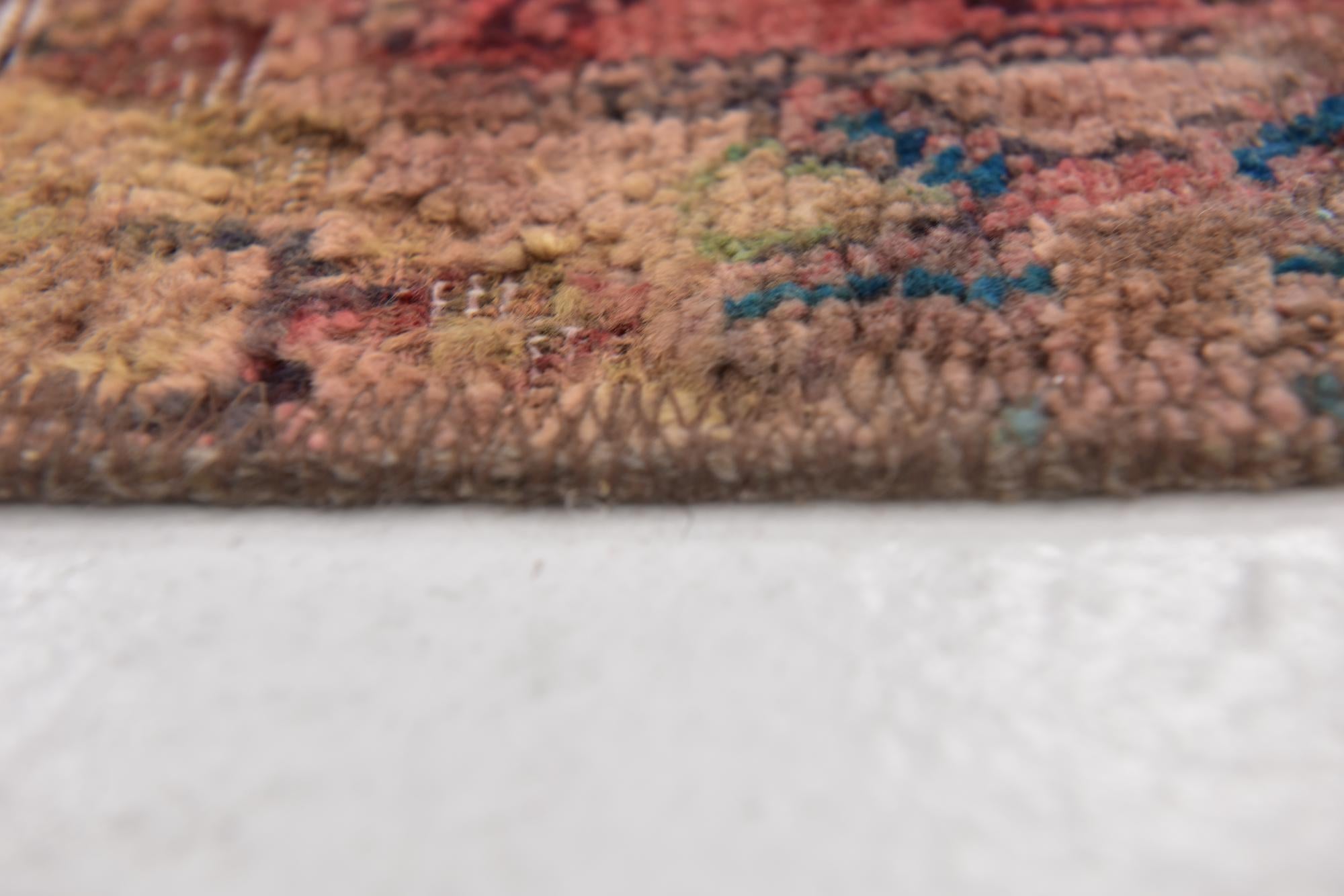 4' x 6' 7 Hand Knotted Ultra Vintage Persian Wool Rug