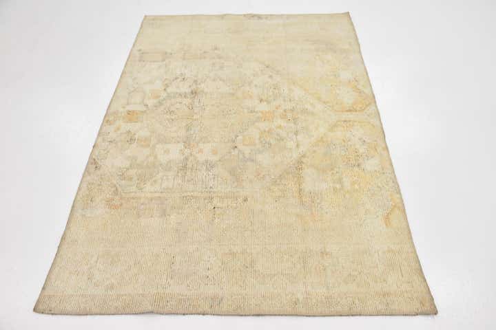 4' 3 x 6' Hand Knotted Ultra Vintage Persian Wool Rug