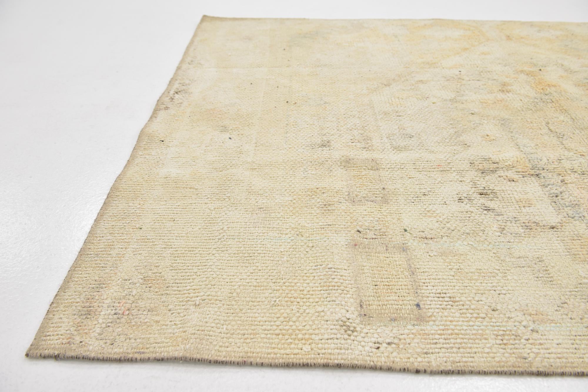 4' 3 x 6' Hand Knotted Ultra Vintage Persian Wool Rug