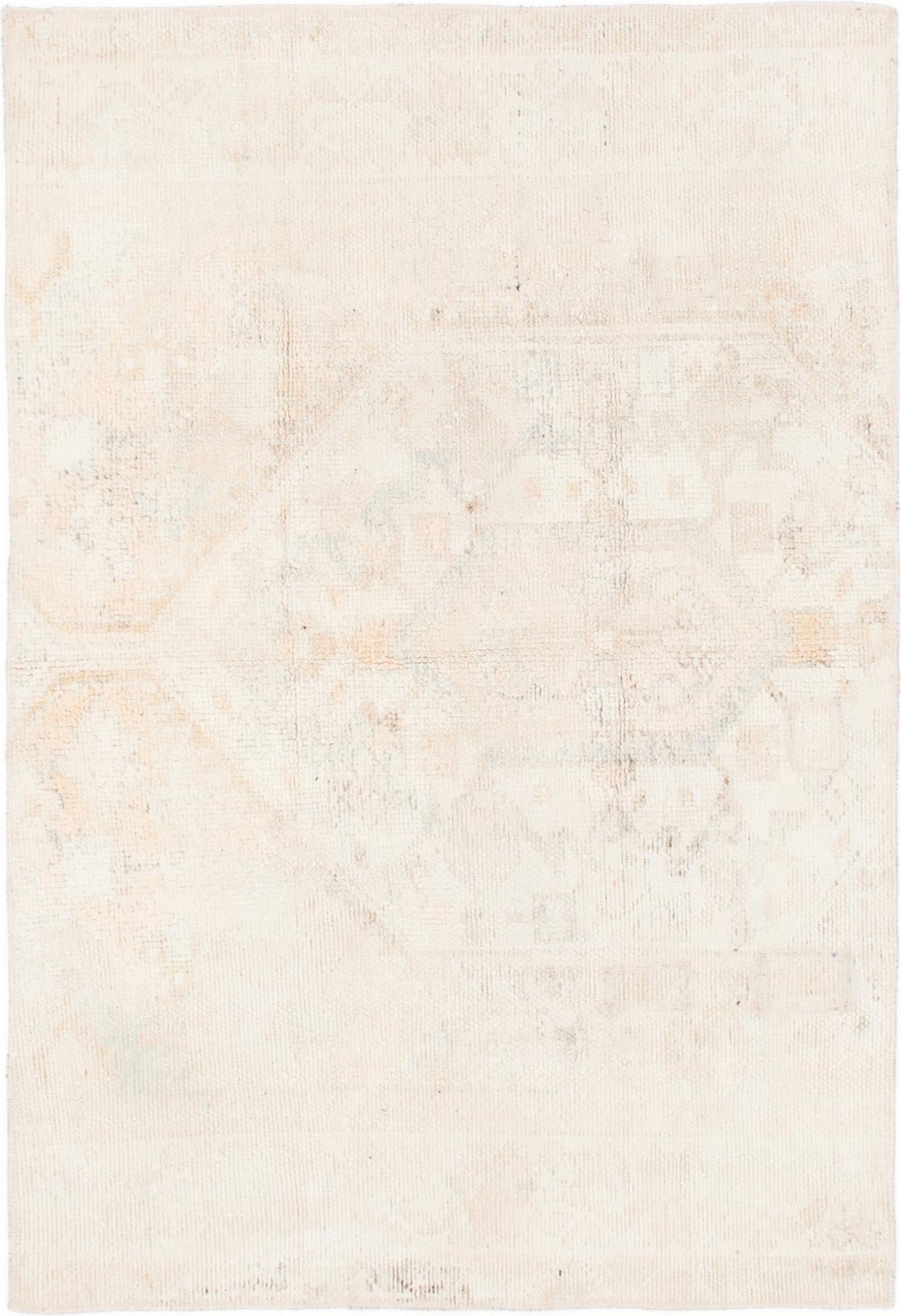 4' 3 x 6' Hand Knotted Ultra Vintage Persian Wool Rug