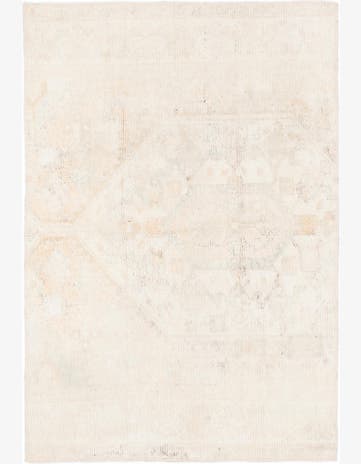4' 3 x 6' Hand Knotted Ultra Vintage Persian Wool Rug