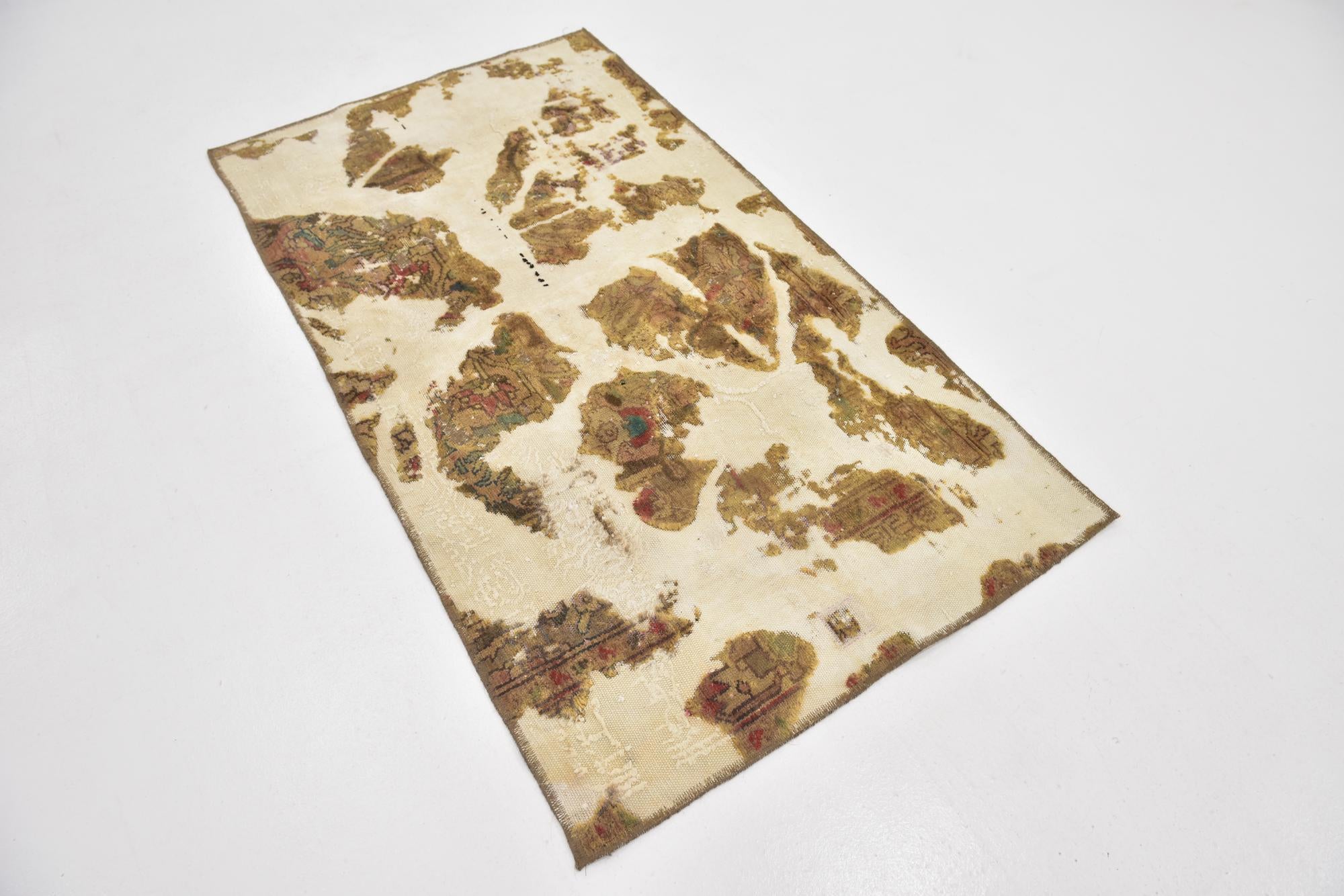 3' 3 x 5' 10 Hand Knotted Ultra Vintage Persian Wool Rug