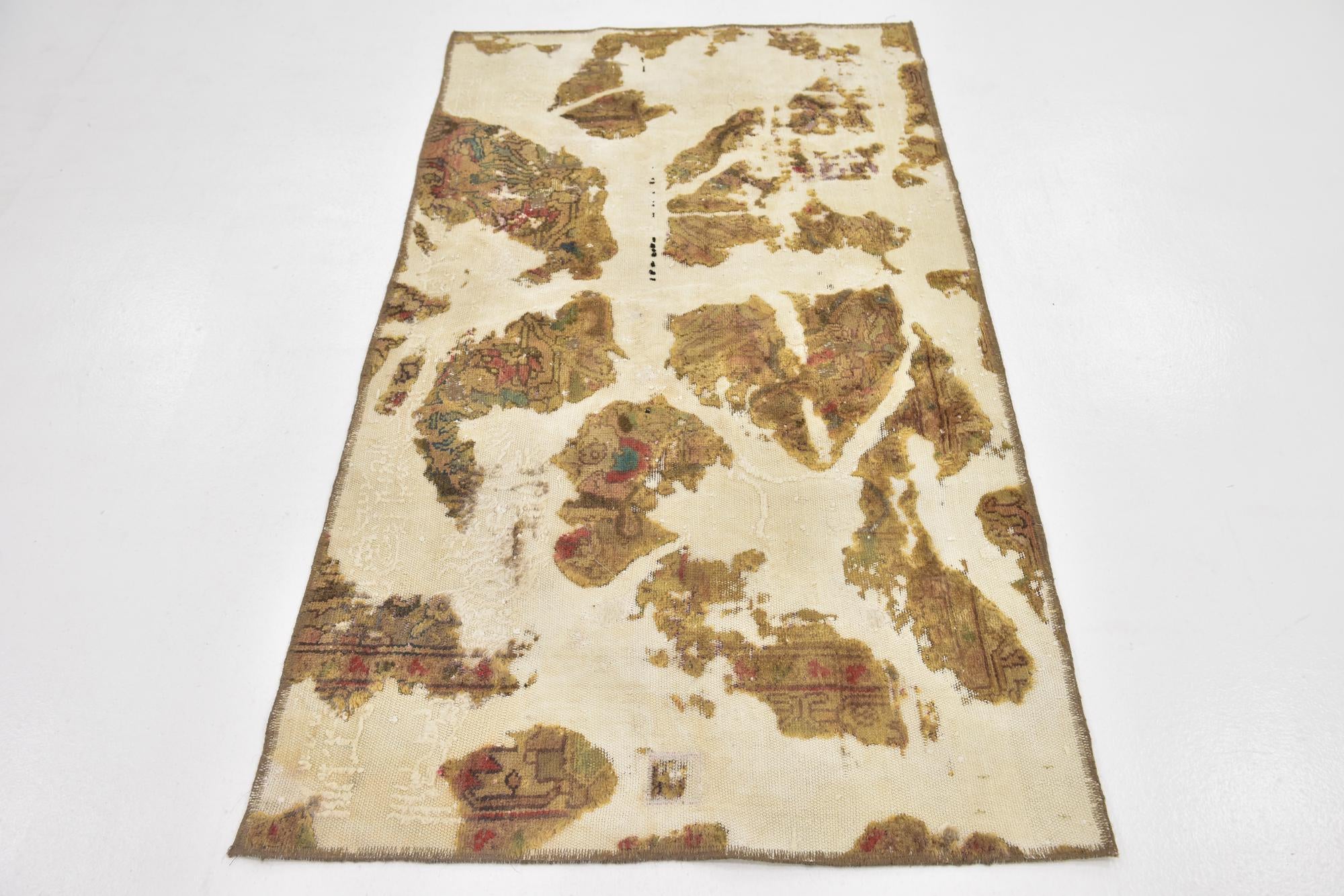 3' 3 x 5' 10 Hand Knotted Ultra Vintage Persian Wool Rug