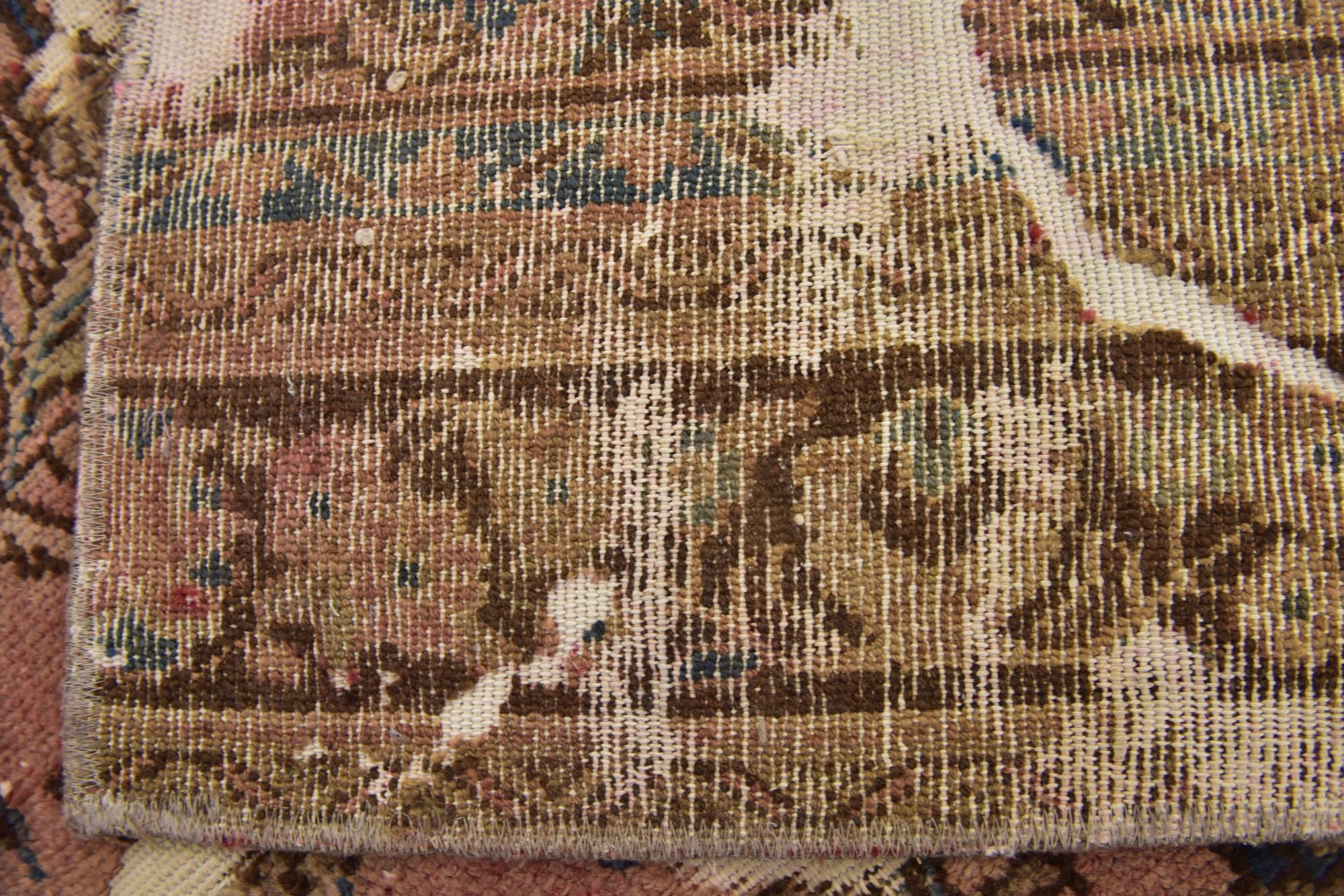 4' 6 x 6' 4 Hand Knotted Ultra Vintage Persian Wool Rug