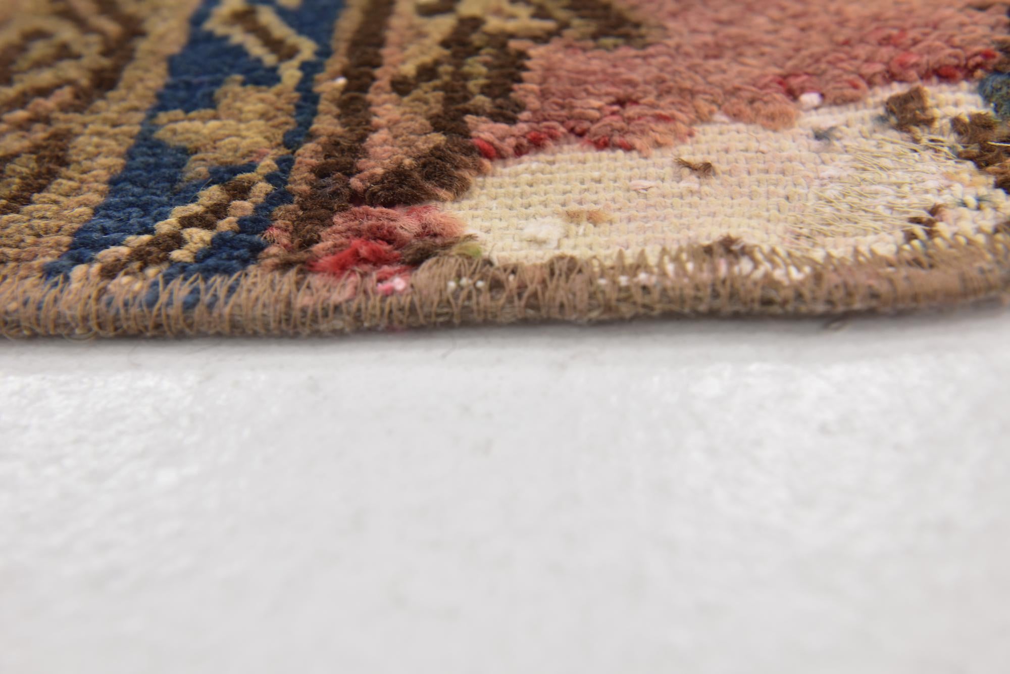 4' 6 x 6' 4 Hand Knotted Ultra Vintage Persian Wool Rug