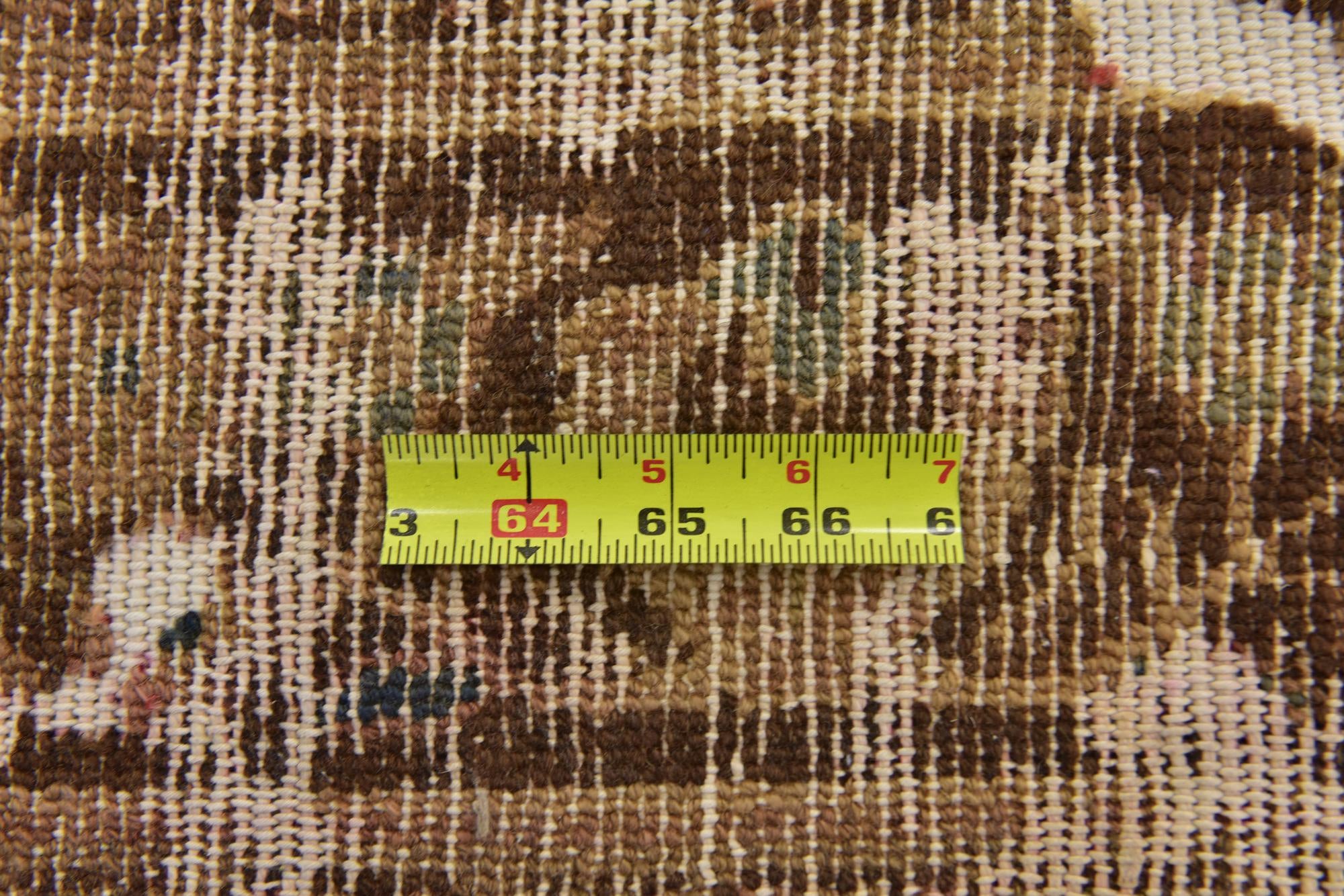 4' 6 x 6' 4 Hand Knotted Ultra Vintage Persian Wool Rug
