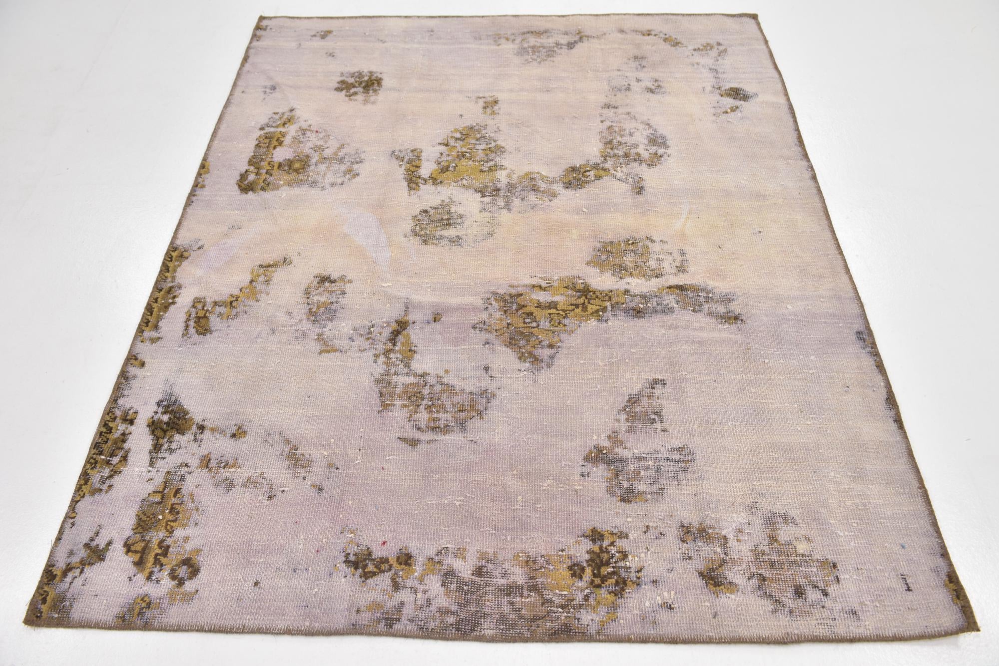 5' x 6' Hand Knotted Ultra Vintage Persian Wool Rug