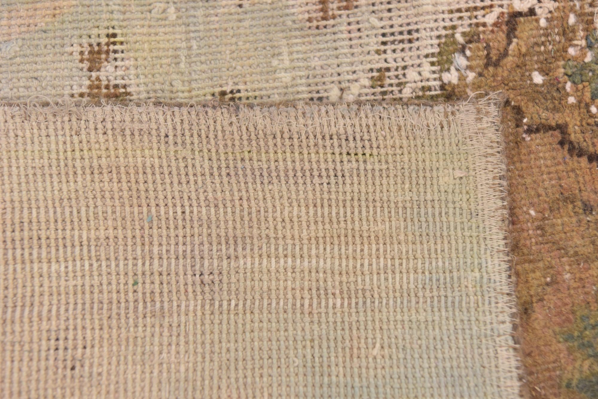 5' 10 x 7' 4 Hand Knotted Ultra Vintage Persian Wool Rug