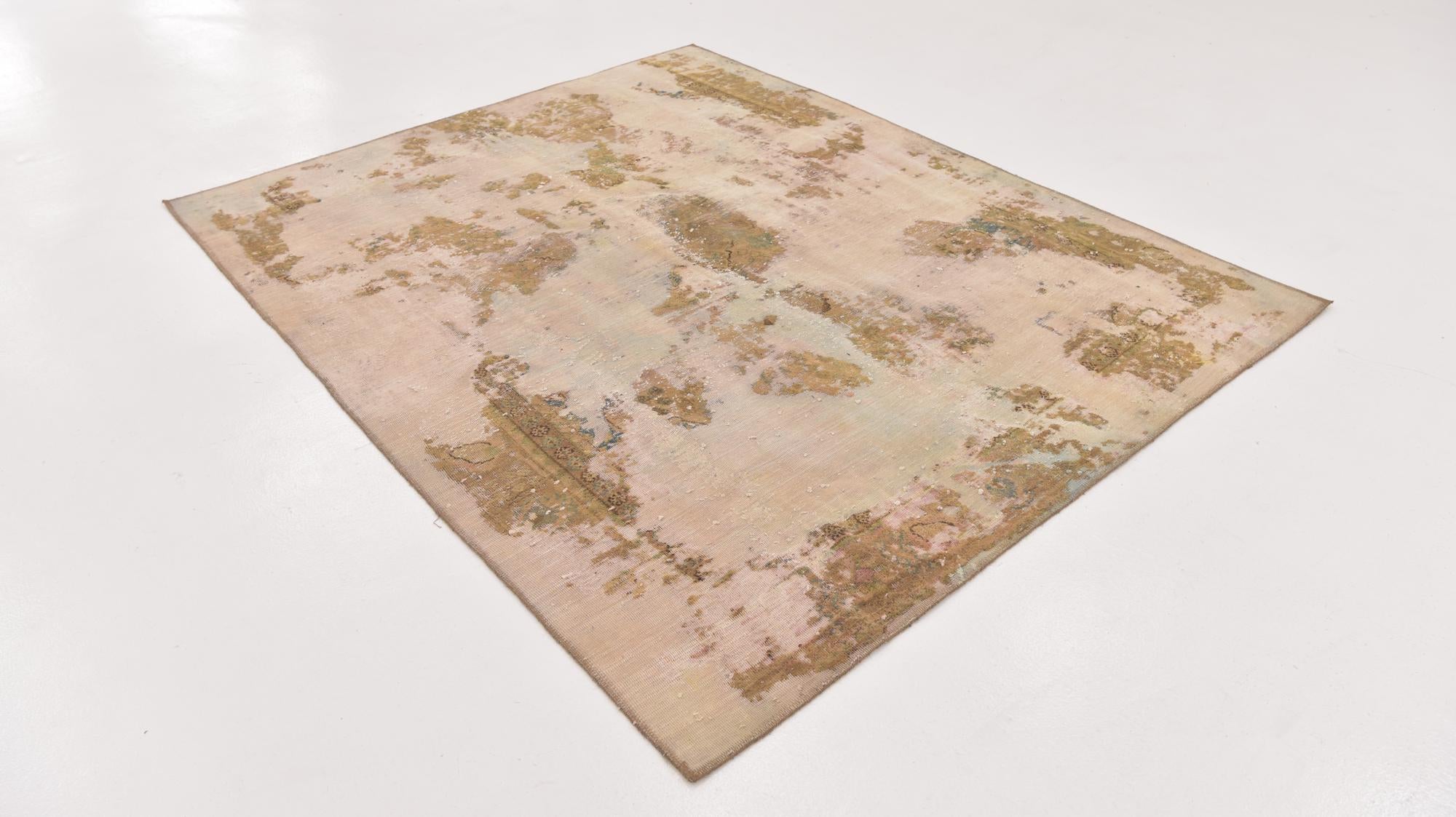 5' 10 x 7' 4 Hand Knotted Ultra Vintage Persian Wool Rug