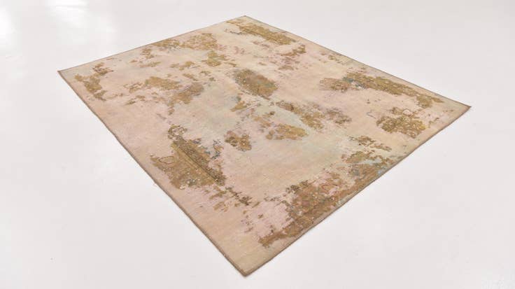 Detail image of 5' 10 x 7' 4 Hand Knotted Ultra Vintage Persian Wool Rug