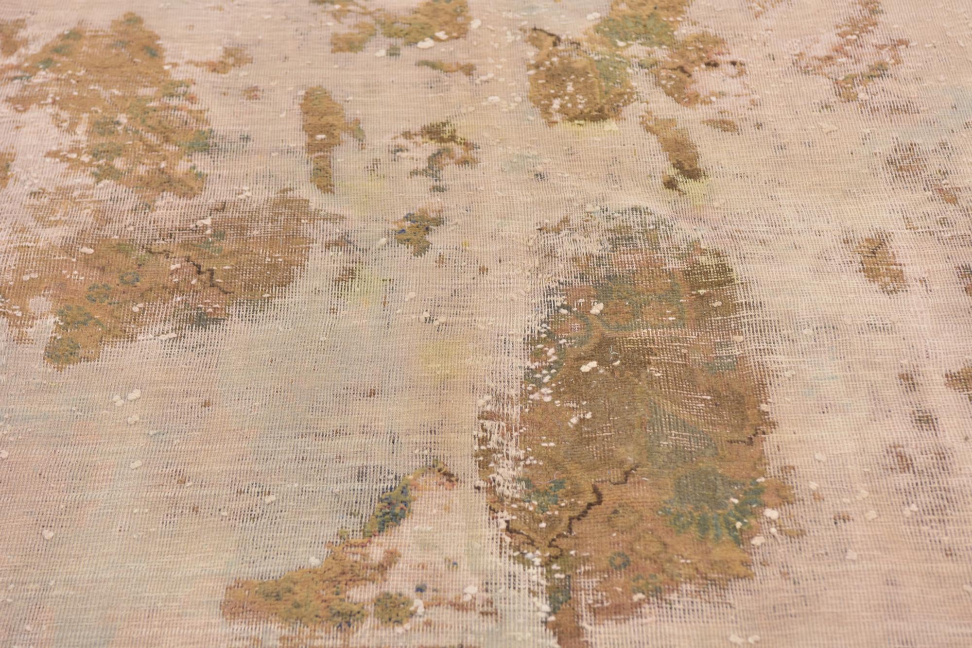 5' 10 x 7' 4 Hand Knotted Ultra Vintage Persian Wool Rug