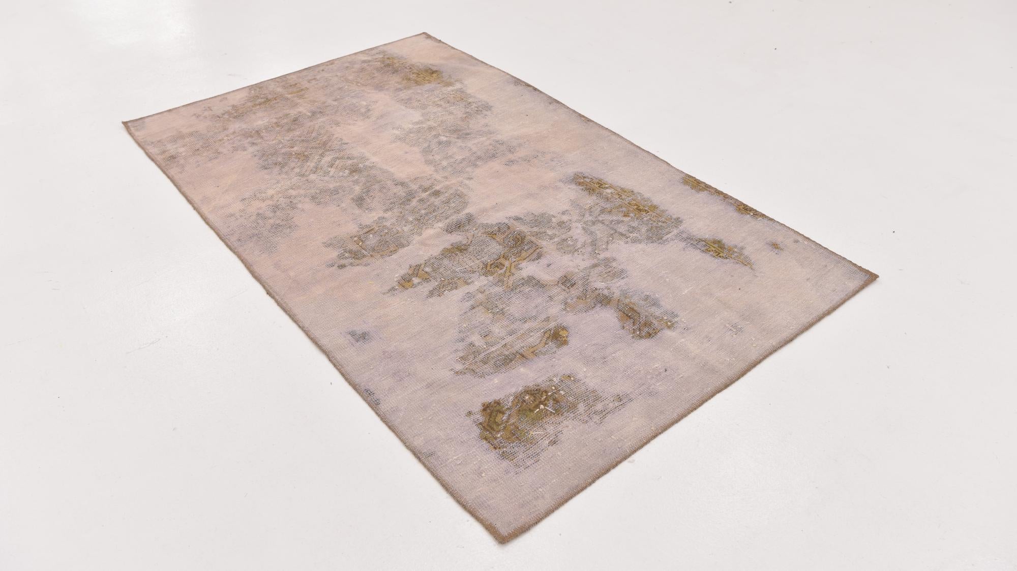 3' 10 x 6' 5 Hand Knotted Ultra Vintage Persian Wool Rug