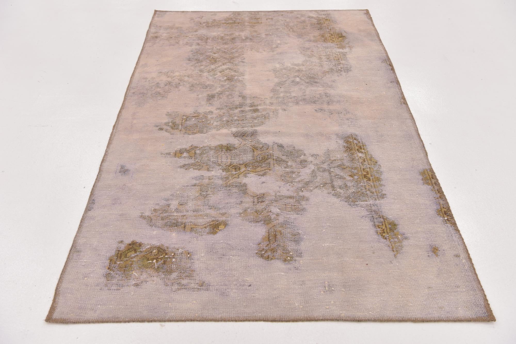 3' 10 x 6' 5 Hand Knotted Ultra Vintage Persian Wool Rug