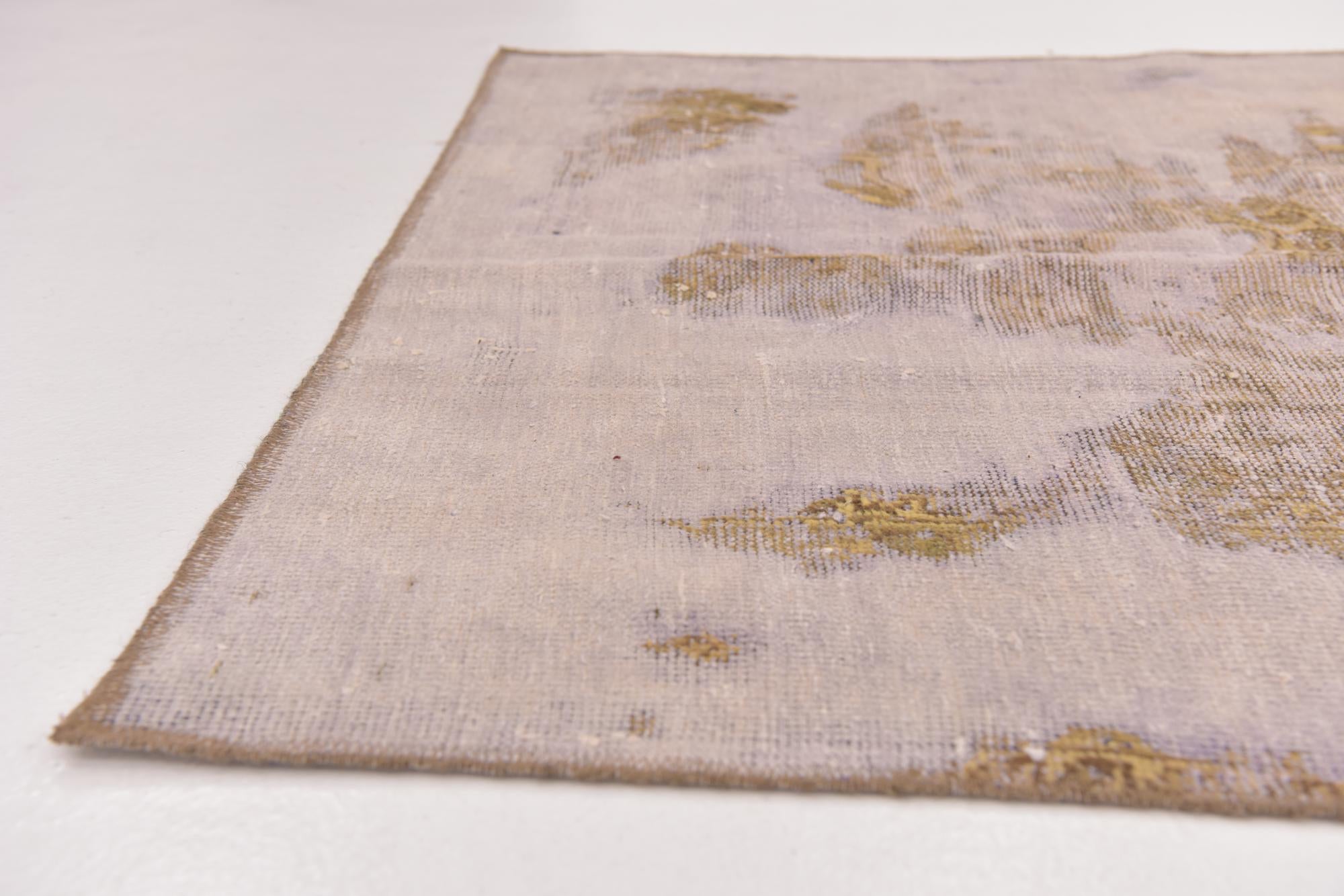 3' 10 x 6' 5 Hand Knotted Ultra Vintage Persian Wool Rug