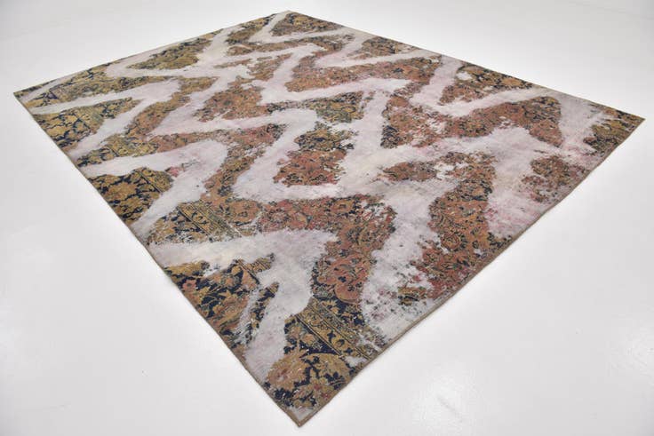 Detail image of 8' 10 x 11' 4 Hand Knotted Ultra Vintage Persian Wool Rug