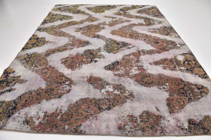 8' 10 x 11' 4 Hand Knotted Ultra Vintage Persian Wool Rug