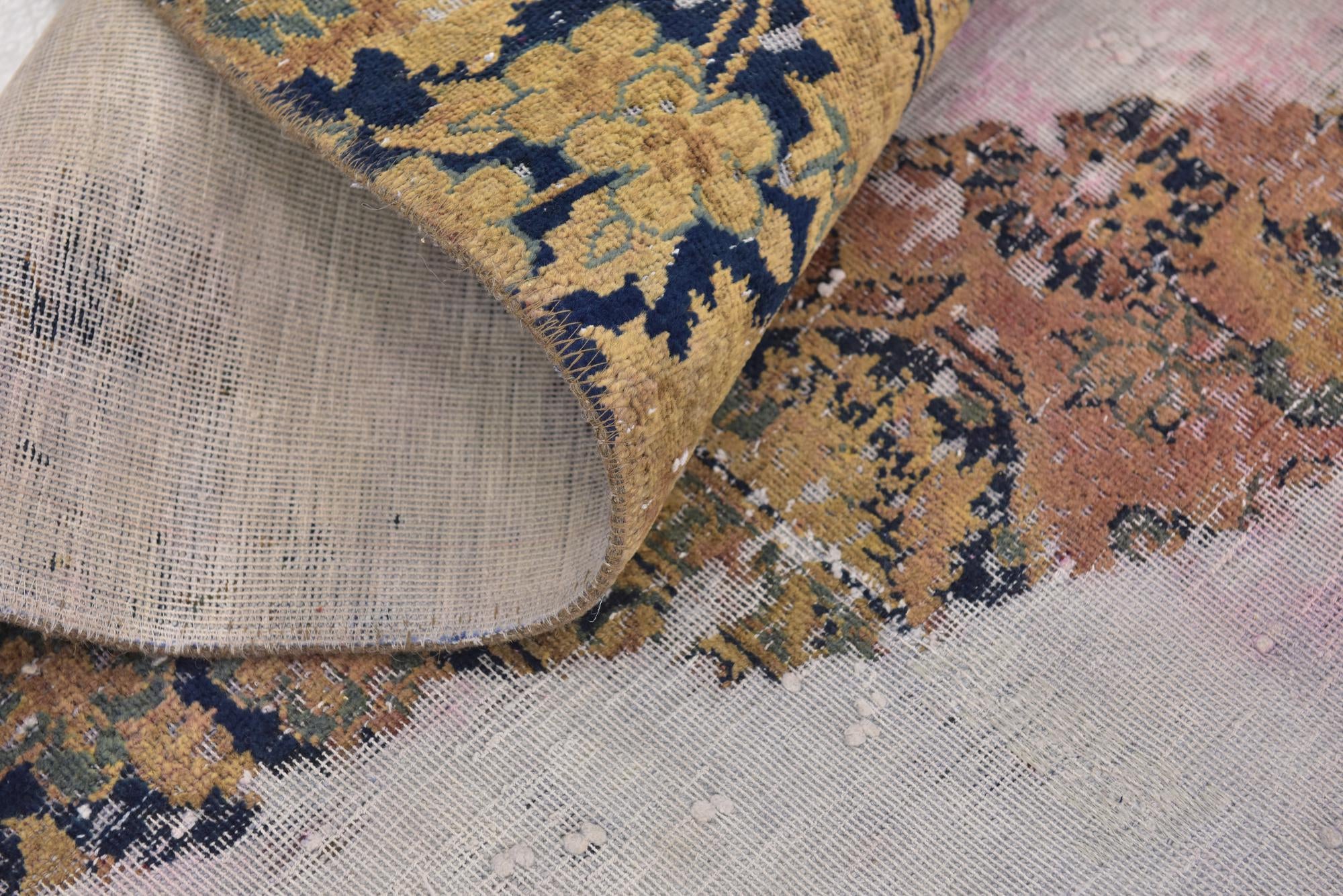 8' 10 x 11' 4 Hand Knotted Ultra Vintage Persian Wool Rug