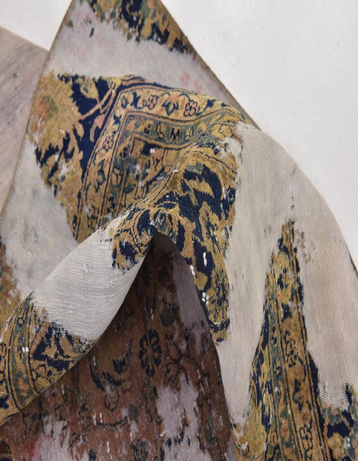 Detail image of 8' 10 x 11' 4  Hand Knotted Ultra Vintage Persian Wool Rug