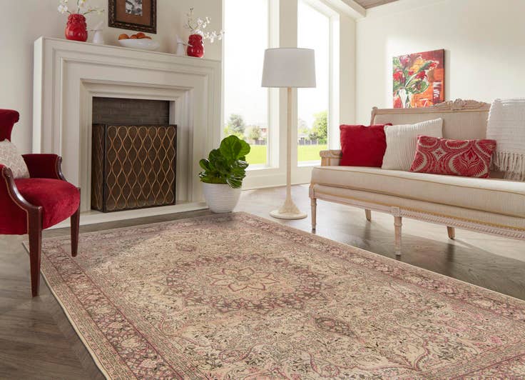 Detail image of 8' 4 x 12' 1 Hand Knotted Ultra Vintage Persian Wool Rug