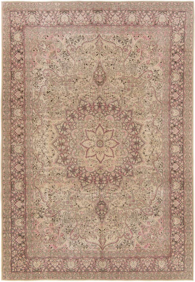 Detail image of 8' 4 x 12' 1 Hand Knotted Ultra Vintage Persian Wool Rug
