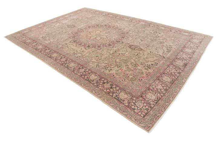 8' 4 x 12' 1 Hand Knotted Ultra Vintage Persian Wool Rug