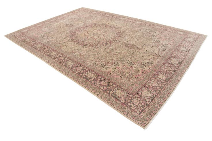 Detail image of 8' 4 x 12' 1 Hand Knotted Ultra Vintage Persian Wool Rug