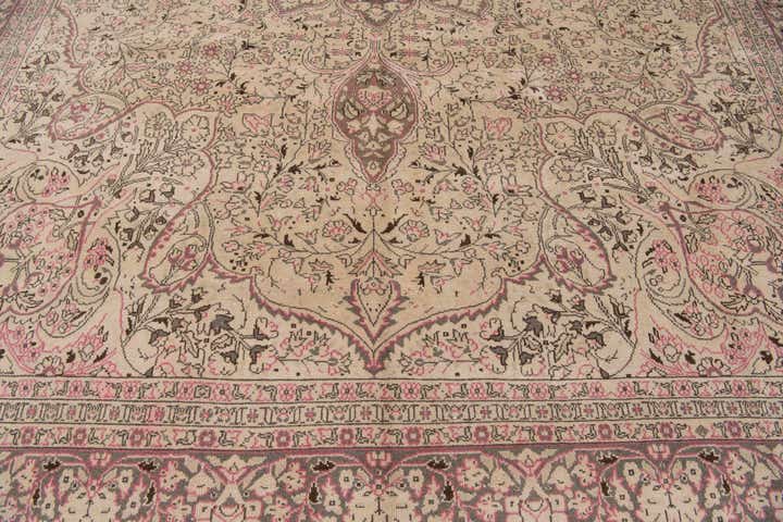 8' 4 x 12' 1 Hand Knotted Ultra Vintage Persian Wool Rug