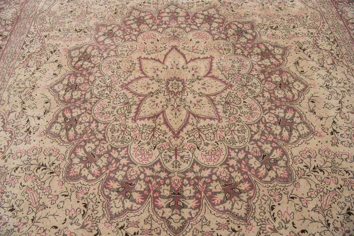 8' 4 x 12' 1 Hand Knotted Ultra Vintage Persian Wool Rug