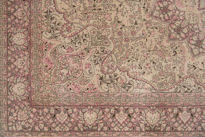 8' 4 x 12' 1 Hand Knotted Ultra Vintage Persian Wool Rug