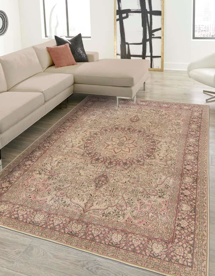 8' 4 x 12' 1 Hand Knotted Ultra Vintage Persian Wool Rug