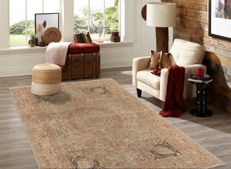 Detail image of 8' 1 x 12' 1 Hand Knotted Ultra Vintage Persian Wool Rug