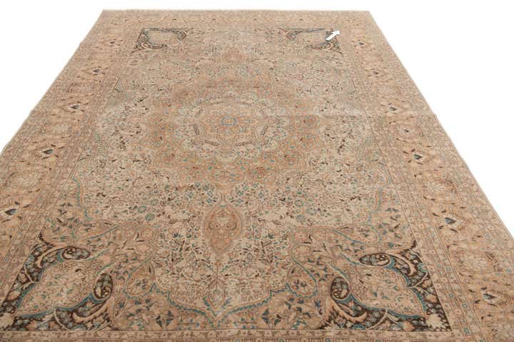 8' 1 x 12' 1 Hand Knotted Ultra Vintage Persian Wool Rug