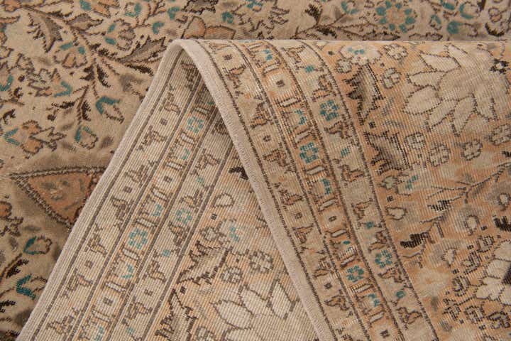 8' 1 x 12' 1 Hand Knotted Ultra Vintage Persian Wool Rug