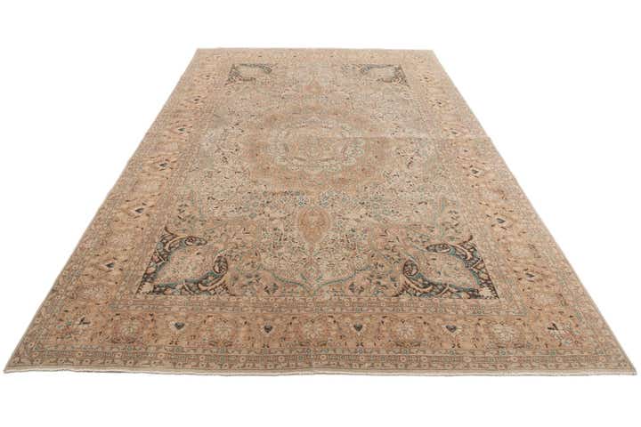 8' 1 x 12' 1 Hand Knotted Ultra Vintage Persian Wool Rug