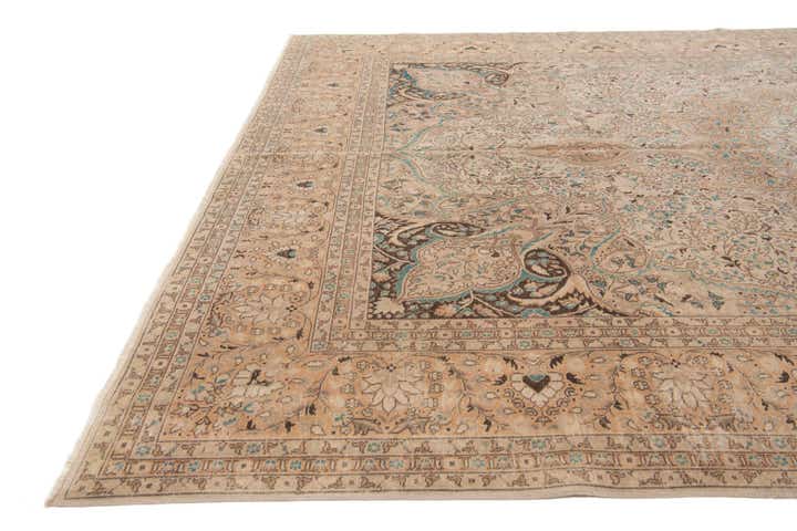 8' 1 x 12' 1 Hand Knotted Ultra Vintage Persian Wool Rug