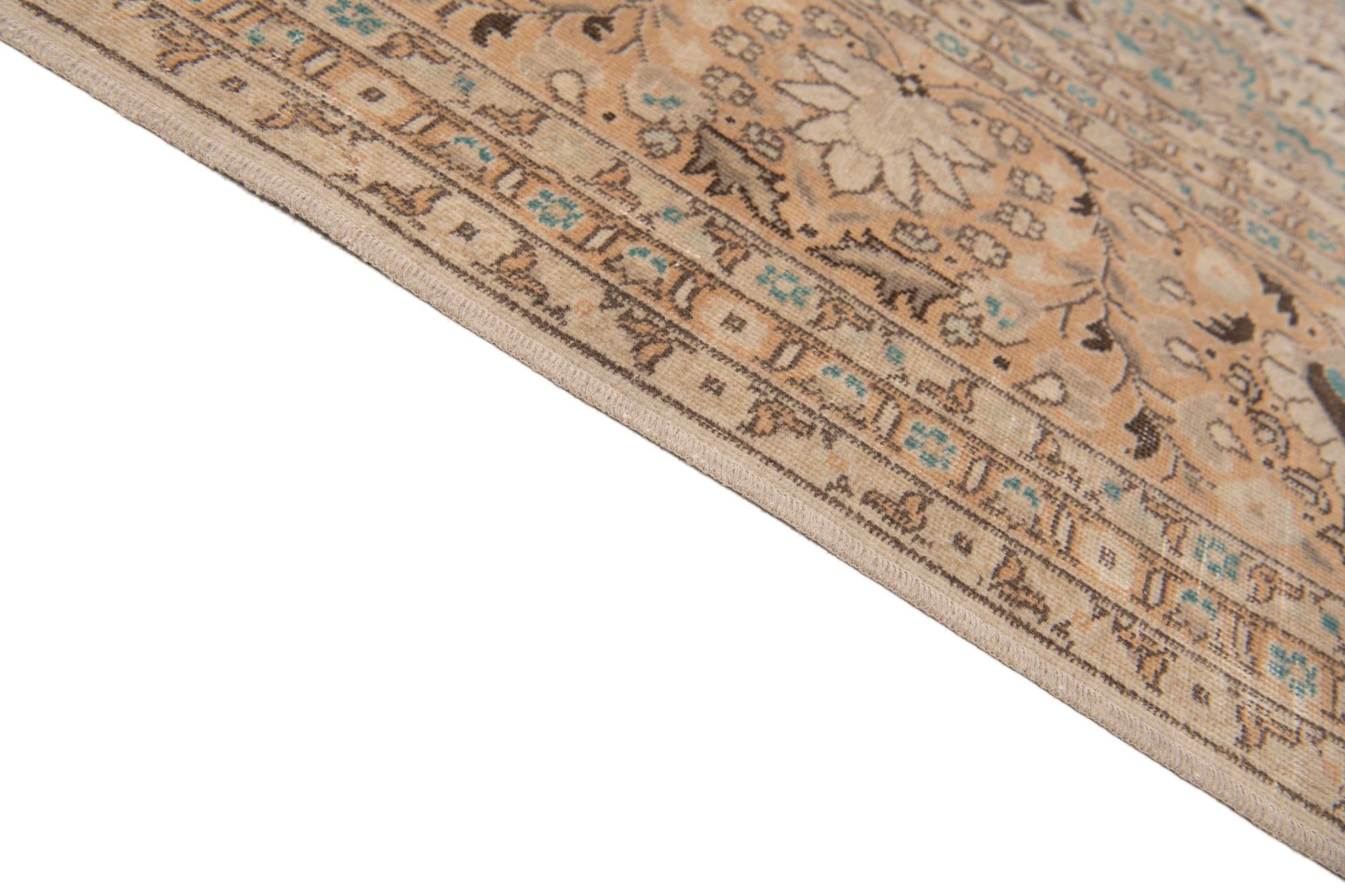8' 1 x 12' 1 Hand Knotted Ultra Vintage Persian Wool Rug