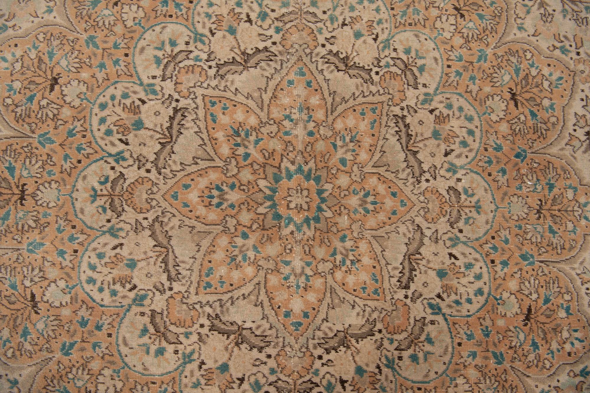 8' 1 x 12' 1 Hand Knotted Ultra Vintage Persian Wool Rug