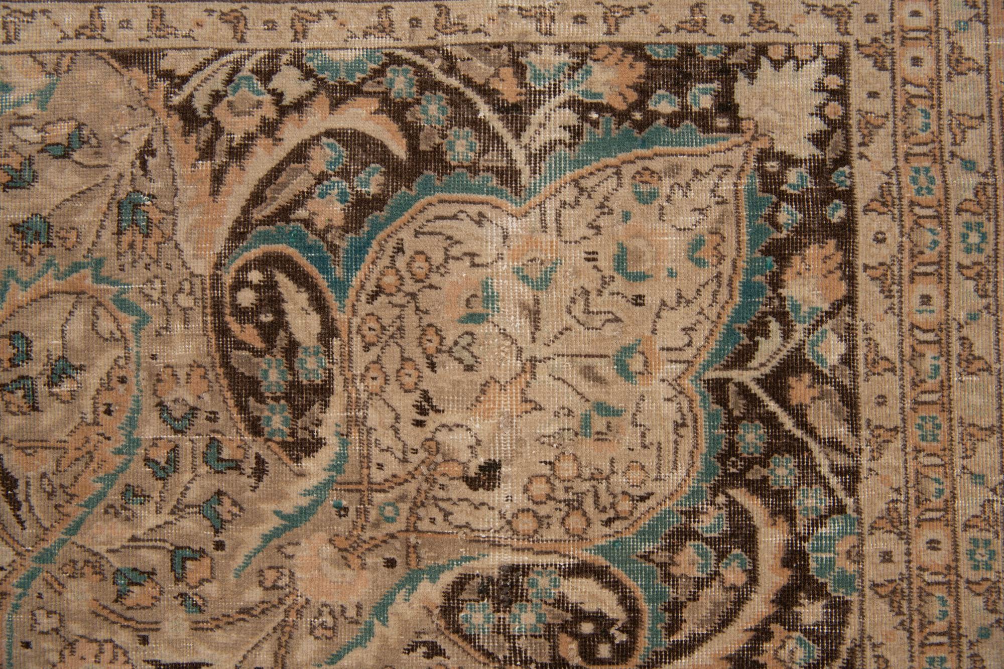 8' 1 x 12' 1 Hand Knotted Ultra Vintage Persian Wool Rug